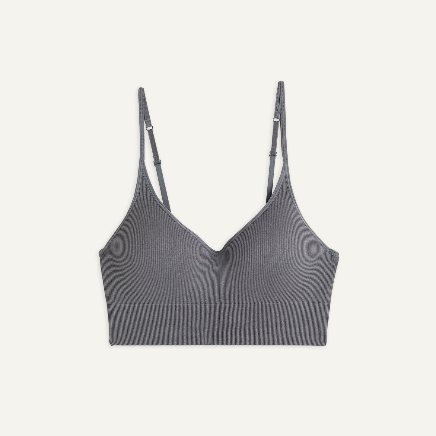 20-Light Push-up Ribbed Bralette