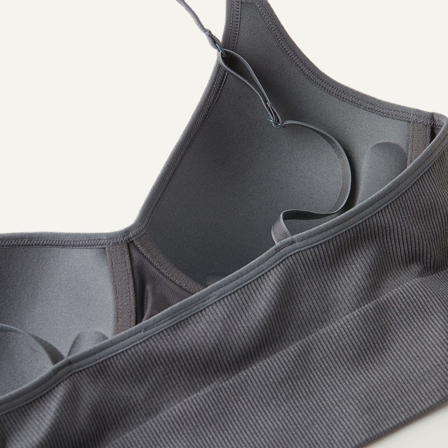 20-Light Push-up Ribbed Bralette
